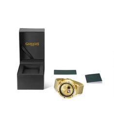 GAMAGES OF LONDON LIMITED EDITION HAND ASSEMBLED ASPECT TIMER AUTOMATIC GOLD SKU:GA1663 £705: LOCATION - A RACK