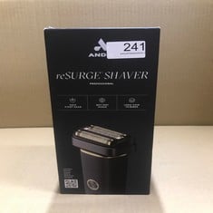 ANDIS - PFS-1,RESURGE FOIL SHAVER - INCLUDES GOLD TITANIUM HYPOALLERGENIC FOILS,EASILY ADJUSTABLE PIVOT HEAD,POWERED BY LITHIUM-ION BATTERY,BATTERY-LIFE INDICATOR & USB CHARGING PORT – BLACK,WHITE.: