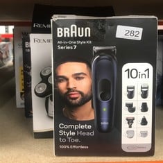 QUANTITY OF HEALTH & BEAUTY ITEMS TO INCLUDE BRAUN ALL-IN-ONE STYLE KIT SERIES 7 MGK7410, 10-IN-1 KIT FOR BEARD TRIMMER, HAIR, MANSCAPING: LOCATION - B RACK