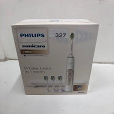 PHILIPS SONICARE SERIES 7900: ADVANCED WHITENING SONIC ELECTRIC TOOTHBRUSH WITH APP IN WHITE, (MODEL HX9636/19).: LOCATION - C RACK