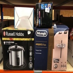 QUANTITY OF KITCHEN & APPLIANCES ITEMS TO INCLUDE RUSSELL HOBBS ABSOLUTE STEAM IRON, CERAMIC SOLEPLATE, EVEN STEAM DESIGN, 150G STEAM SHOT, 30G CONTINUOUS STEAM, 320ML WATER TANK, SELF-CLEAN & ANTI-C