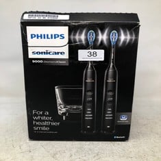 PHILIPS SONICARE DIAMONDCLEAN 9000 ELECTRIC TOOTHBRUSH, SONIC TOOTHBRUSH WITH APP, PRESSURE SENSOR, 4 BRUSHING MODES, 3 INTENSITY LEVELS, CHARGING GLASS, BLACK, DUAL PACK, MODEL HX9914/54.: LOCATION