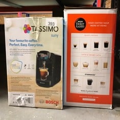 QUANTITY OF KITCHEN & APPLIANCES ITEMS TO INCLUDE TASSIMO BY BOSCH SUNY 'SPECIAL EDITION' TAS3102GB COFFEE MACHINE,1300 WATT, 0.8 LITRE - BLACK: LOCATION - C RACK