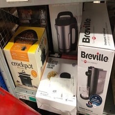 QUANTITY OF KITCHEN & APPLIANCES ITEMS TO INCLUDE BREVILLE INSTANT HOTCUP HOT WATER DISPENSER | 3KW FAST BOIL | 1.4L LARGE CAPACITY | ENERGY EFFICIENT | BRITA FILTER INCLUDED | METALLIC BLACK [VKT241