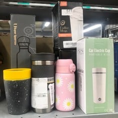 QUANTITY OF ITEMS TO INCLUDE CONTIGO BYRON SNAPSEAL TRAVEL MUG, STAINLESS STEEL THERMAL MUG, VACUUM FLASK, LEAKPROOF TUMBLER, COFFEE MUG WITH BPA FREE EASY-CLEAN LID, 470 ML, GUNMETAL: LOCATION - D R