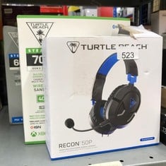 QUANTITY OF TECH & GAMING ITEMS TO INCLUDE TURTLE BEACH RECON 50P GAMING HEADSET FOR PS5, PS4, XBOX SERIES X|S, XBOX ONE, NINTENDO SWITCH, & PC: LOCATION - D RACK