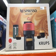 NESPRESSO VERTUO POP COFFEE POD MACHINE BY KRUPS, XN920540, SPICY RED.: LOCATION - D RACK