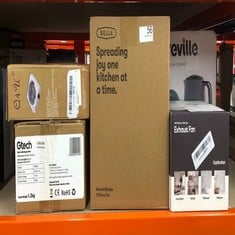 QUANTITY OF KITCHEN & APPLIANCES ITEMS TO INCLUDE GTECH PROLITE | LIGHTWEIGHT HANDHELD VACUUM | BAGGED | 2 POWER MODES | FOR CARS AND SMALL SPACES | UP TO 30 MINS RUNTIME, WHITE: LOCATION - A RACK