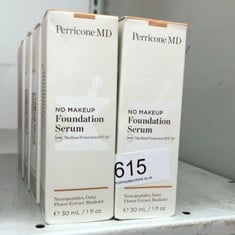 QUANTITY OF HEALTH & BEAUTY ITEMS TO INCLUDE PERRICONE MD NO MAKEUP FOUNDATION SERUM BROAD SPECTRUM SPF20, NUDE 30 ML: LOCATION - BACK RACK