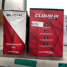 HYPERX SOLOCAST MICROPHONE & HYPERX CLOUD II GAMING HEADSET: LOCATION - BACK RACK