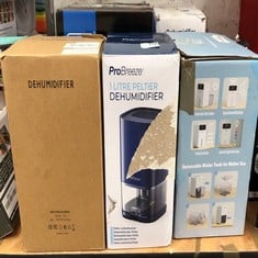 QUANTITY OF ITEMS TO INCLUDE PROBREEZE 1 LITRE PELTIER DEHUMIDIFIER: LOCATION - SIDE RACK