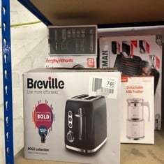 QUANTITY OF KITCHEN & APPLIANCE ITEMS TO INCLUDE BREVILLE 2 SLICE TOASTER: LOCATION - SIDE RACK