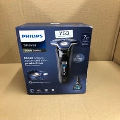 PHILIPS SHAVER SERIES 7000 - WET & DRY MEN'S ELECTRIC SHAVER WITH SKINIQ TECHNOLOGY, POP-UP TRIMMER, CHARGING STAND, TRAVEL CASE, QUICK CLEAN POD AND QUICK CLEAN CARTRIDGE (MODEL S7886/55)1. .: LOCAT