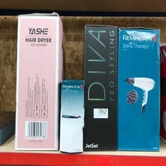 QUANTITY OF HEALTH & BEAUTY ITEMS TO INCLUDE YASHE HD-8009BF PROFESSIONAL HAIR DRYER, 2400W SALON IONIC HAIRDRYER WITH DIFFUSER AND NOZZLE, FAST DRYING WITH 2 SPEED, 3 HEAT SETTING AND COOL BUTTON: L