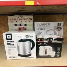 QUANTITY OF KITCHEN & APPLIANCES ITEMS TO INCLUDE 1.8L CORDLESS STAINLESS STEEL FAST-BOIL ELECTRIC KETTLE: LOCATION - F RACK