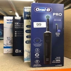 QUANTITY OF HEALTH & BEAUTY ITEMS TO INCLUDE ORAL-B VITALITY PRO ELECTRIC TOOTHBRUSHES FOR ADULTS, FOR HIM / HER, 1 HANDLE, 2 TOOTHBRUSH HEADS, 3 BRUSHING MODES INCLUDING SENSITIVE PLUS, 2 PIN UK PLU