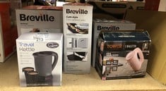 QUANTITY OF KITCHEN & APPLIANCES ITEMS TO INCLUDE QUEST BLACK TRAVEL KETTLE WITH 2 CUPS | PORTABLE & LIGHTWEIGHT | DUAL VOLTAGE FOR WORLDWIDE USE | SAFETY PROTECTION | USE IN CARAVANS, CAMP SITES AND