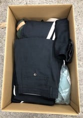 QUANTITY OF CLOTHING AND APPAREL ITEMS TO INCLUDE ADIDAS TRACKSUIT BOTTOMS SIZE LARGE: LOCATION - C RACK