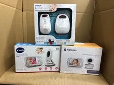 QUANTITY OF BABY & TODDLER ITEMS TO INCLUDE VTECH VM3250 VIDEO BABY MONITOR WITH CAMERA,300M LONG RANGE, BABY MONITOR WITH 2.8"LCD SCREEN,UP TO 19-HR VIDEO STREAMING,NIGHT VISION,SECURED TRANSMISSION