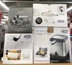 QUANTITY OF KITCHEN & APPLIANCES ITEMS TO INCLUDE TOWER T20038GRP INFINITY OMBRÉ 2 SLICE TOASTER, 900W, GRAPHITE: LOCATION - D RACK