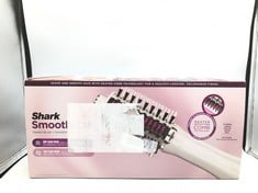 SHARK SMOOTHSTYLE HEATED BRUSH AND COMB WITH HEAT-RESISTANT STORAGE BAG, WET & DRY MODES, HOT AIR BRUSH WITH 3 TEMPERATURES, SMOOTH, SOFT & VOLUMINOUS FINISH FOR ALL HAIR TYPES, SILK HT212UK.: LOCATI