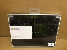 MICROSOFT SURFACE GO2 OR GO3 - TYPE COVER - BLACK KEYBOARD.: LOCATION - E RACK