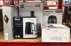 QUANTITY OF KITCHEN & APPLIANCES ITEMS TO INCLUDE MORPHY RICHARDS 402061 TOTAL CONTROL HAND BLENDER, GREY: LOCATION - E RACK