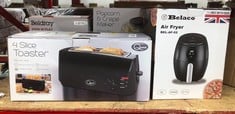 QUANTITY OF KITCHEN & APPLIANCES ITEMS TO INCLUDE BELACO AIR FRYER, 2L DIGITAL DISPLAY, RAPID AIR CIRCULATION, AIR FRYERS, 60 MIN TIMER, ADJUSTABLE TEMPERATURE, DISHWASHER SAFE BASKET BEL-AF-02: LOCA