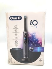 ORAL-B IO9 ELECTRIC TOOTHBRUSHES FOR ADULTS, APP CONNECTED HANDLE, 1 TOOTHBRUSH HEAD & CHARGING TRAVEL CASE, 7 MODES WITH TEETH WHITENING, 2 PIN UK PLUG, BLACK.: LOCATION - TOP 50 RACK