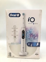 ORAL-B IO8 ELECTRIC TOOTHBRUSHES FOR ADULTS, APP CONNECTED HANDLE, 1 ULTIMATE CLEAN TOOTHBRUSH HEAD & MAGNETIC POUCH, 6 MODES, TEETH WHITENING, 2 PIN UK PLUG.: LOCATION - TOP 50 RACK