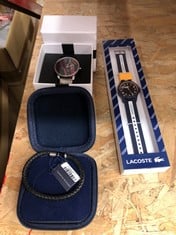 QUANTITY OF JEWELLERY TO INCLUDE LACOSTE WATCH: LOCATION - F RACK