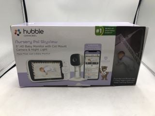 HUBBLE NURSERY PAL SKYVIEW 5” HD BABY MONITOR WITH COT MOUNT CAMERA & NIGHT LIGHT.: LOCATION - TOP 50 RACK