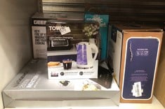 QUANTITY OF KITCHEN & APPLIANCES ITEMS TO INCLUDE TOWER T10012 LED COLOUR CHANGING KETTLE, 2200W, BLACK: LOCATION - G RACK