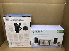 QUANTITY OF BABY & TODDLER ITEMS TO INCLUDE HUBBLE VIEW PREMIUM TWIN 5" BABY MONITOR 2 CAMERAS, DIGITAL PAN TILT ZOOM, 2-WAY TALK, ROOM TEMP MONITOR, TWIN BABY MONITOR WITH CAMERAS AND NIGHT VISION,