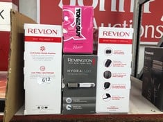 QUANTITY OF HEALTH & BEAUTY ITEMS TO INCLUDE REVLON ONE-STEP HAIR DRYER AND VOLUMISER FOR MID TO LONG HAIR (ONE-STEP, 2-IN-1 STYLING TOOL, IONIC AND CERAMIC TECHNOLOGY, UNIQUE OVAL DESIGN) RVDR5222: