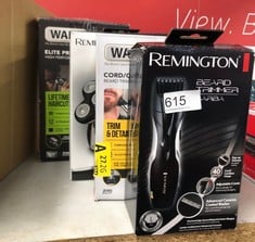 QUANTITY OF HEALTH & BEAUTY ITEMS TO INCLUDE REMINGTON BARBA BEARD TRIMMER (ADVANCED CERAMIC BLADES, POP-UP DETAIL TRIMMER, ADJUSTABLE ZOOM WHEEL, 9 LENGTH SETTINGS, COMB ATTACHMENT, CORD OR CORDLESS