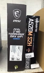 MSI MPG Z790 TOMAHAWK MAX WIFI GAMING MOTHERBOARD & GIGABYTE A520M S2H GAMING MOTHERBOARD: LOCATION - G RACK