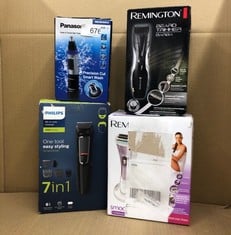 QUANTITY OF HEALTH & BEAUTY ITEMS TO INCLUDE REMINGTON CORDLESS ELECTRIC LADY SHAVER FOR WOMEN (RECHARGEABLE, 30 MINUTE USAGE, WET & DRY, SHOWERPROOF, MOISTURISING STRIP WITH ALOE VERA, BIKINI ATTACH