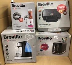 QUANTITY OF KITCHEN & APPLIANCES ITEMS TO INCLUDE BREVILLE BLEND ACTIVE PERSONAL BLENDER & SMOOTHIE MAKER | 350W | 2 PORTABLE BLEND ACTIVE BOTTLES (600ML) | LEAK PROOF LIDS | WHITE & PINK [VBL248]: L