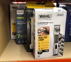 QUANTITY OF HEALTH & BEAUTY ITEMS TO INCLUDE WAHL CHROMIUM 11-IN-1 MULTIGROOMER, EYEBROW CUTTING ABILITY, BODY TRIMMERS, MEN’S BEARD TRIMMER, STUBBLE TRIMMING, BODY SHAVING, FACE GROOMING, FULLY WASH