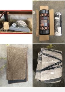 QUANTITY OF ASSORTED HOME ITEMS TO INCLUDE HARD WEARING FLOOR MAT WITH TILE EFFECT: LOCATION - FRONT FLOOR(COLLECTION OR OPTIONAL DELIVERY AVAILABLE)