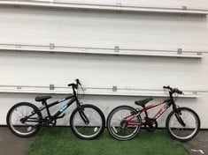 TRAX TR20 KIDS BIKE, 10” FRAME, 20” WHEELS, SINGLE SPEED + RALEIGH HOTROD KIDS BIKE, 9” FRAME, 20” WHEELS, SINGLE SPEED. : LOCATION - FRONT FLOOR(COLLECTION OR OPTIONAL DELIVERY AVAILABLE)