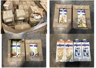 1 X PALLET OF ASSORTED MILK DRINKS TO INCLUDE ALPRO NO SUGAR OAT MILK SOME ITEMS MAY BE PAST BBD: LOCATION - REAR FLOOR(COLLECTION OR OPTIONAL DELIVERY AVAILABLE)