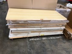 1 X PALLET OF ASSORTED INTERIOR DOORS TO INCLUDE CERTIFIED FIRE DOOR APPROX SIZE 204 X 83CM: LOCATION - REAR FLOOR(COLLECTION OR OPTIONAL DELIVERY AVAILABLE)