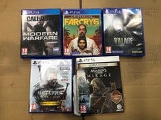 QUANTITY OF ASSORTED PLAYSTATION GAMES TO INCLUDE THE WITCHER WILD HUNT PS5 ID MAY BE REQUIRED - COLLECTION ONLY - LOCATION RIGHT RACK