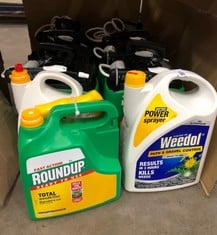 QUANTITY OF ASSORTED GARDEN ITEMS TO INCLUDE ROUNDUP FAST ACTION WEED KILLER 5L - COLLECTION ONLY - LOCATION RIGHT RACK