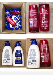 QUANTITY OF ASSORTED BEAUTY ITEMS TO INCLUDE E45 DAILY CARE RICH CREAM - COLLECTION ONLY - LOCATION RIGHT RACK