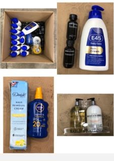 QUANTITY OF ASSORTED BEAUTY ITEMS TO INCLUDE GROWN ALCHEMIST GENTLE GEL FACIAL CLEANER - COLLECTION ONLY - LOCATION RIGHT RACK