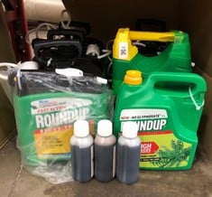 QUANTITY OF ASSORTED GARDEN ITEMS TO INCLUDE ROUNDUP FAST ACTION WEED KILLER 5L - COLLECTION ONLY - LOCATION RIGHT RACK