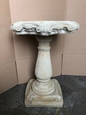 BALUSTER BIRD BATH - COLLECTION ONLY - LOCATION FRONT FLOOR